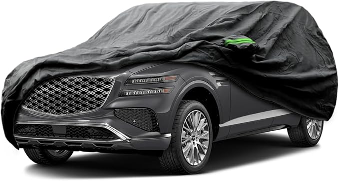 Proadsy Car Cover Custom Fit for 2021-2025 2026 Genesis GV80, Waterproof All Weather for Automobiles, Full Exterior Cover Rain Snow Sun Protector Indoor Outdoor Car Cover