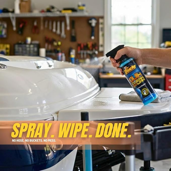 DUCKY PRODUCTS Quik Clean & Wax: Spray Cleaner for Car, Boat, Motorcycle & RV Exterior Detailing, 16 oz
