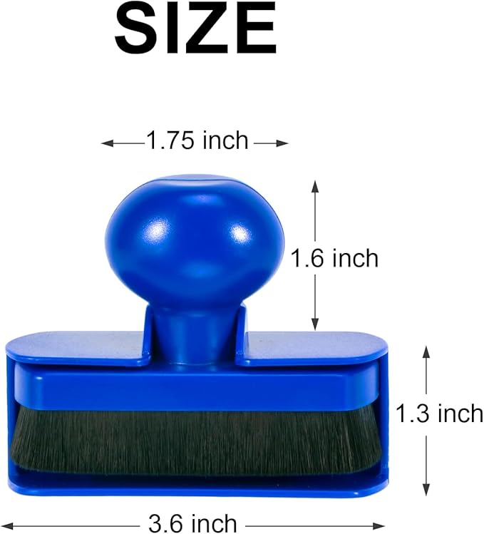 UNIMEIX Tire Shine Applicator Brush Large Vegan Tire Shine Brush with Storage Stand for Vehicles Tire Shine Polish Wax and Car Wash (Blue)