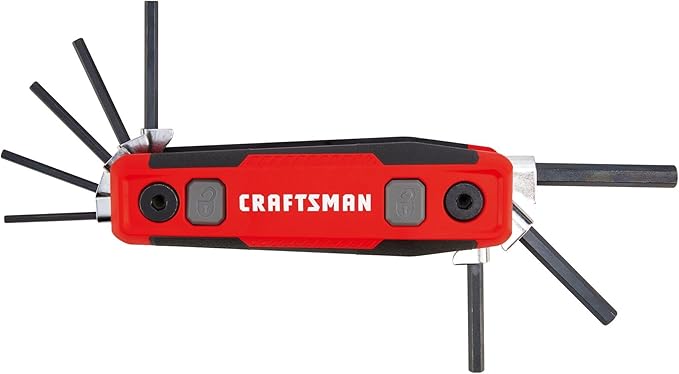 CRAFTSMAN Hex Key Set, SAE, Folding Locking 8 Piece (CMHT26025)
