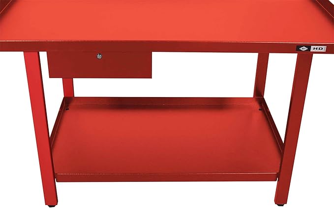 AFF 3995 Heavy-Duty Workbench, 61"" x 31"", 1 Drawer, 1,300 lb Capacity, Red