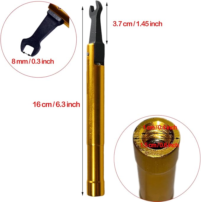 ThreeH 4 Pcs SMA Torque Wrench for RF Connector 1 Nm Electrommunication Coax Adapter Convertor for Professionals Industry