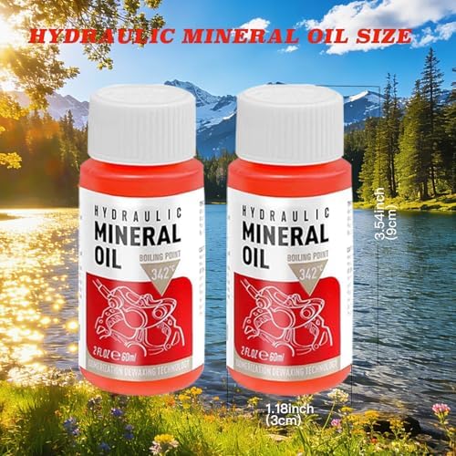 2 Pack Mineral Oil Brake Fluid for Shimano,Tektro TRP Hydraulic Disc Brakes