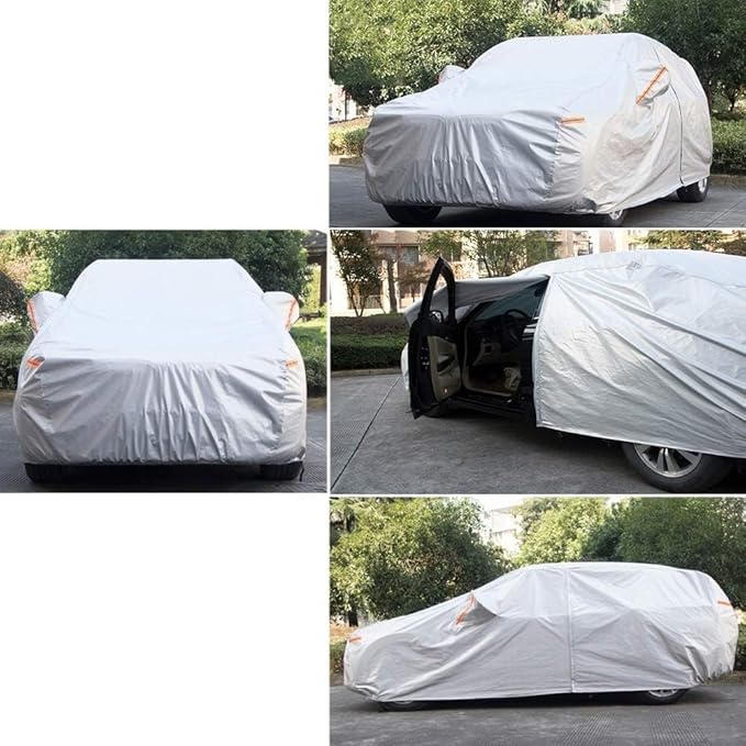 Kayme 6 Layers SUV Car Cover Custom Fit for Mazda CX-5 CX5 CX50 CX-50(2012-2025) Waterproof All Weather for Automobiles, Outdoor Full Cover Rain Sun UV Protection.Silver