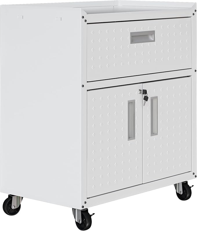 Manhattan Comfort Fortress Storage Units, White