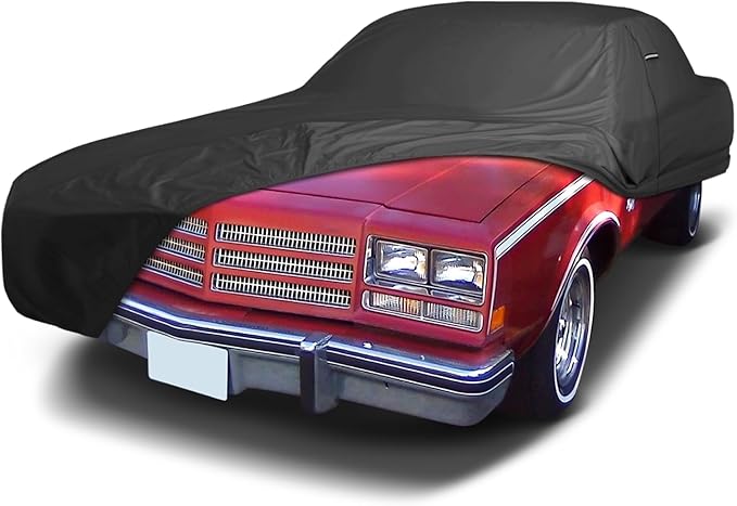 iCarCover Premium Custom Car Cover for 1973-1977 Buick Century Sedan, Coupe Heavy Duty Waterproof All Weather Rain Snow Sun Protector Custom Full Exterior Indoor Outdoor Protection Car Cover (Black)