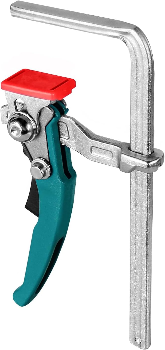 TOOLCOOL Quick Release Ratchet Track Saw Clamp Guide Rail Clamp for MFT Table and Guide Rail System (2 Pack)