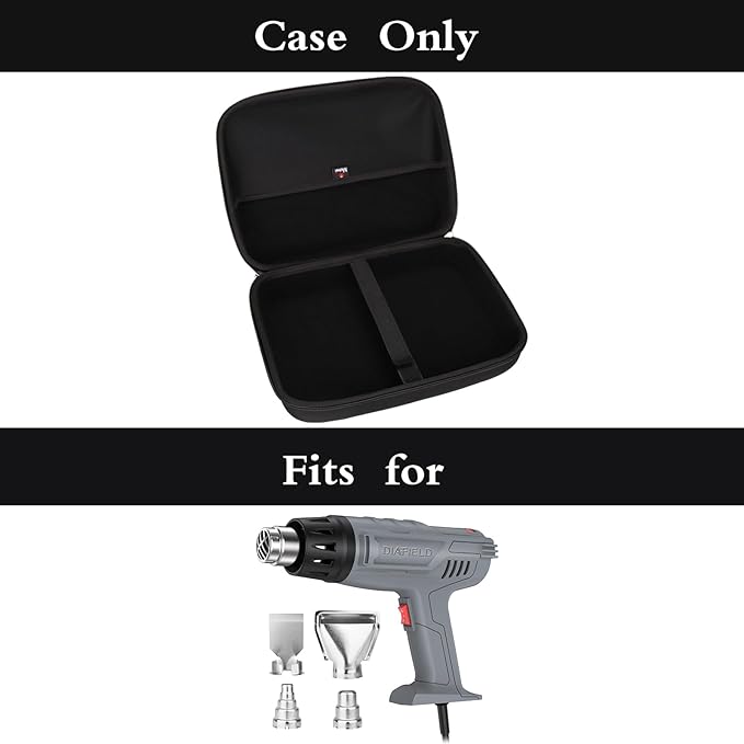 Mchoi Hard Case Suitable for ROMECH 1500 W/DIAFIELD 1850W / SEEKONE 1800W Heat Gun, Case Only