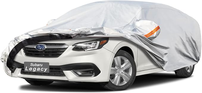 6 Layers Car Cover Custom Fit Subaru Legacy (2001-2025) Waterproof All Weather, Heavy Duty Outdoor Snow Sun Rain Uv Protection (Ships from US Warehouse, Delivery 3-8 Days)
