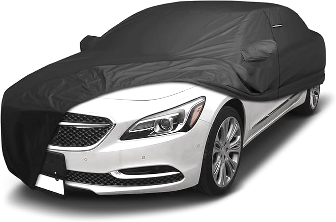 iCarCover Premium Custom Car Cover for 2005-2019 Buick Lacrosse Heavy Duty Waterproof All Weather Rain Snow UV Sun Protector Custom Fit Full Exterior Indoor Outdoor Protection Car Cover (Black)