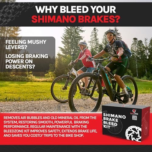 BleedZone Brake Bleeder Kit Compatible with Shimano Hydraulic Brakes, MTB