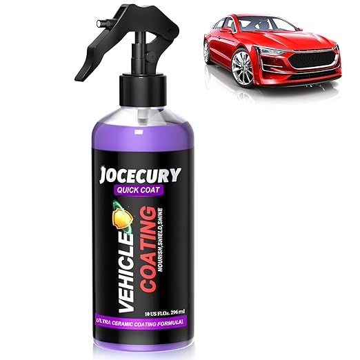 300ML Ceramic Car Coating Spray – Quick Car Coating, Extremely Hydrophobic Formula, Easy to Apply, High Protection and Shine,Fast-Acting Ceramic Coating and Polish Spray