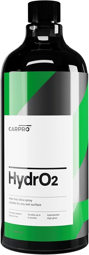 CARPRO HydrO2 Touchless Silica Car Sealant - Spray-On/Rinse-Off Paint Sealant, Concentrated Car Wash Detailer, UV Protection - Liter (34oz)