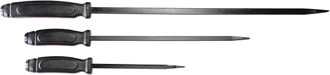Mayhew Tools 61354 Dominator Pry Bar Set, 3-Piece Straight, Black Oxide Finish