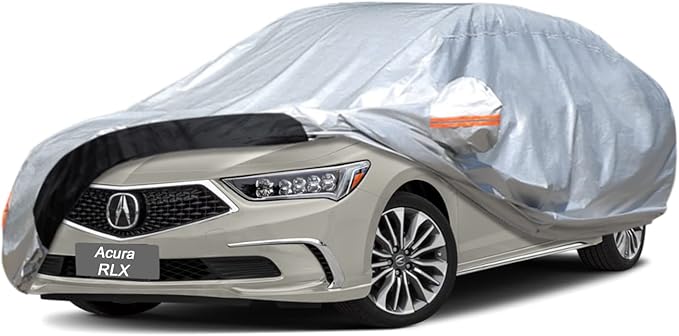 Car Cover Custom Fit Acura RLX (2013-2025) Waterproof for Automobiles, Oxford Sun Rain Dust Snow Protection (Ships from US Warehouse, Delivery 3-8 Days)