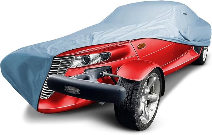 iCarCover Fits [1997-2002 Chrysler Prowler] Premium Custom Car Cover Waterproof All Weather Resistant Outdoor Indoor Sun Snow Storm UV Protection Form-Fit Padded Cover with Straps