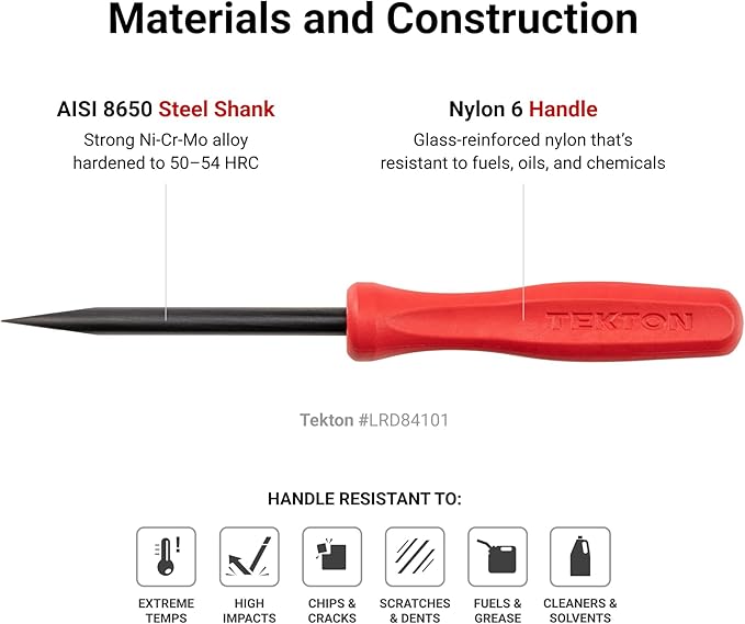 TEKTON Pick, Hook, and Mini Pry Bar Set (25-Piece) | LVR10005 | Made in USA
