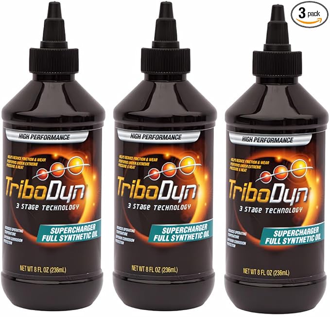 Ceramic Supercharger Oil 3-Pack (24 oz) - Value Bundle - Patented Ceramic Coating Technology - Full Synthetic 50W - Fits OEM & Aftermarket Superchargers