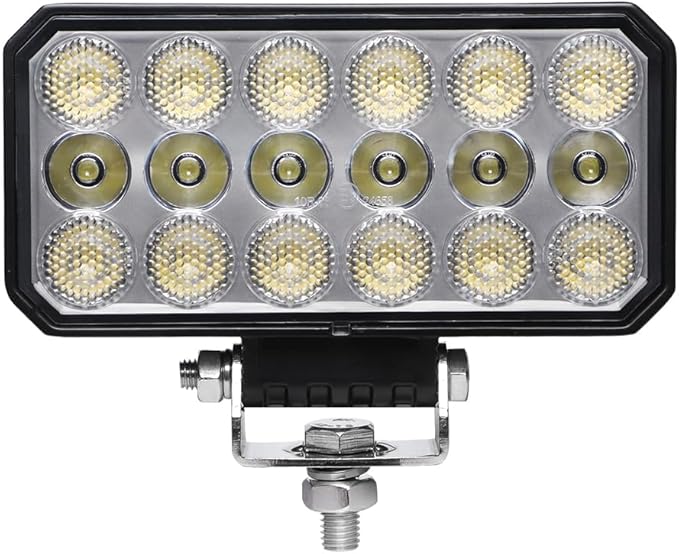 Exzeit 6 Inch Led Work Lights for JohnDeere Tractors Trucks, 96W High Low Beam Equipment Lights Compatible with Kubota Trators Trucks, 12V/24V