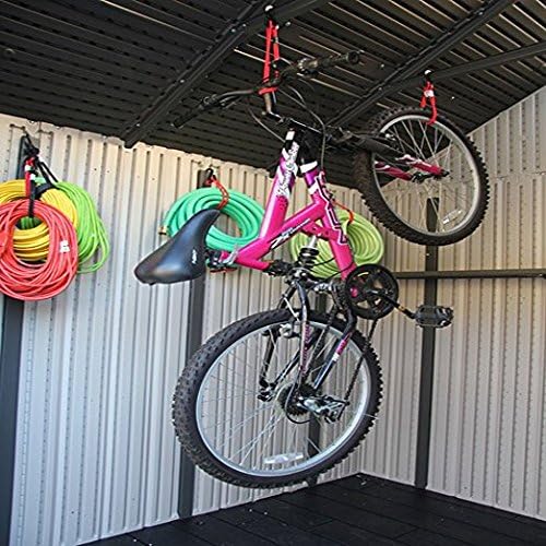 Hook & Hang Bungee Cords - Storage & Organization Cords - Hang Hoses, Cords, Ladders, Bikes, Tools & More. an Incredible Organizer! (3 PK, Black)