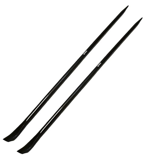 Groz 54-inch Aligning Pry Bar | Heavy Duty | Round Section | #33177-2 (Pack of 2)
