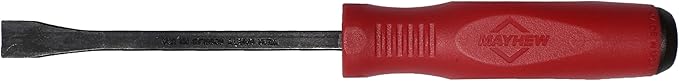 Mayhew Tools 31131HT Dominator Economy Curved Pry Bar, Red, 8"