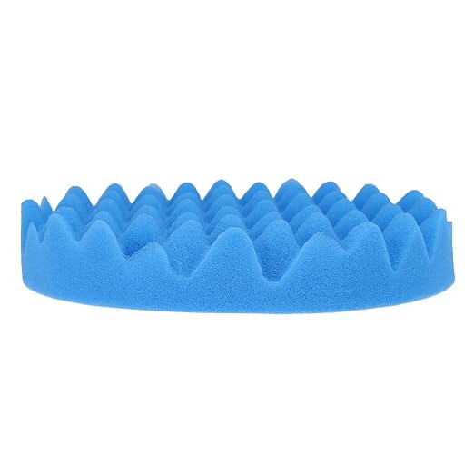 7inch(180mm) Car Sponge Buffing Pad Soft Wave Foam Pad Polishing Sponge Pads Kit for Car Polisher-4Pack