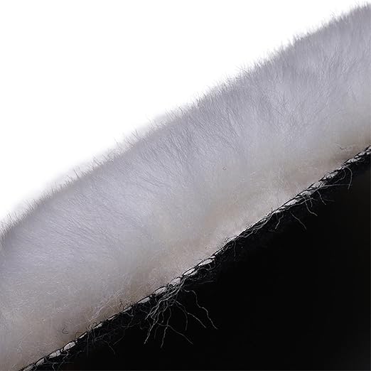 Gracefur 2 Pcs 7 Inch Lambs Wool Polishing Buffing Pads with Hook and Loop Back, Soft Sheepskin Buffer Pads for Vehicles, Boat, Furniture, Floors and So On