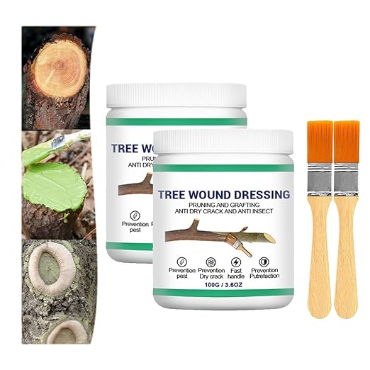 Tree Pruning Sealer,Tree Wound Sealer,Grafting Wax,Tree-bark Wound Repair,Tree Paint Protection,TreeSealer After Cutting,TreeWound Pruning Sealer with Brush (2)