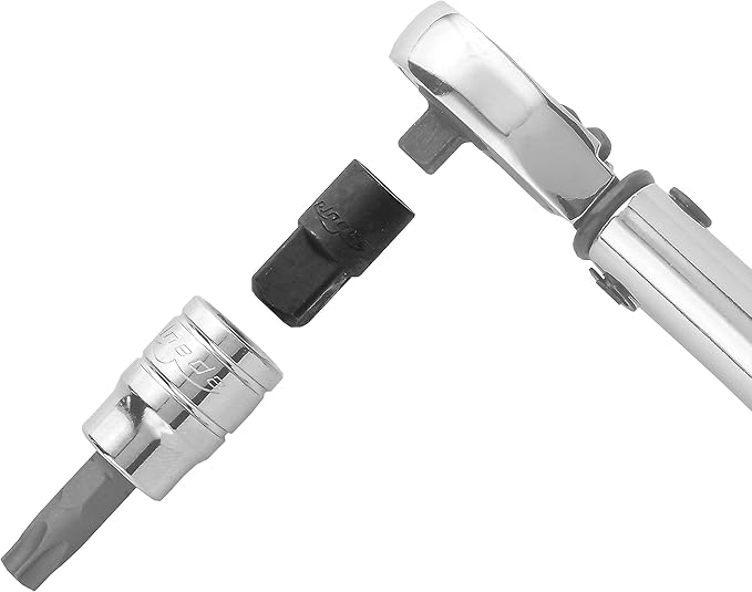 EPAuto 1/2-inch Drive Click Torque Wrench + 5 Pieces - Impact Socket Adapter