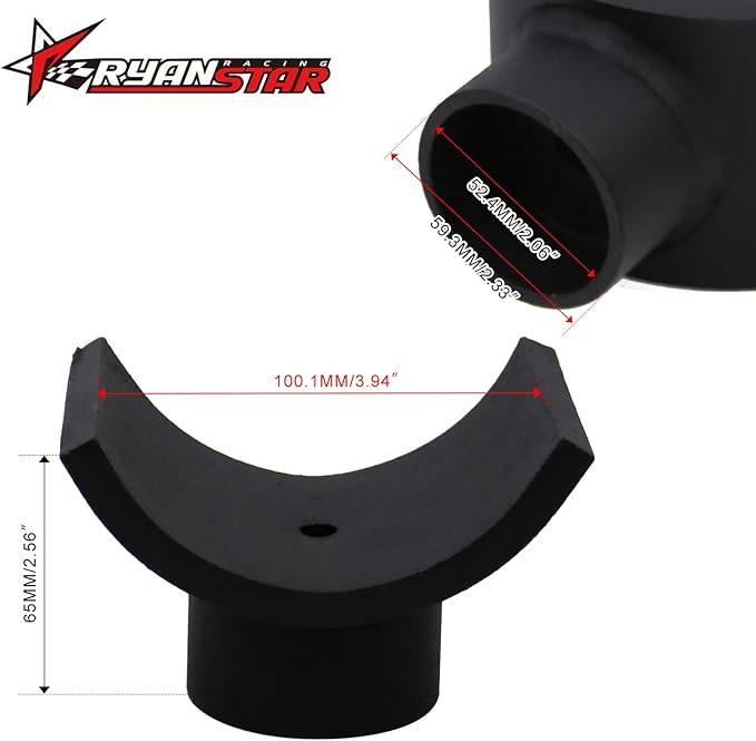 RYANSTAR RACING 4" Lifting Axle Saddle Axle Adapter Compatible with Hydraulic Jack Bottle Jack Floor Jack Made of Stell Black