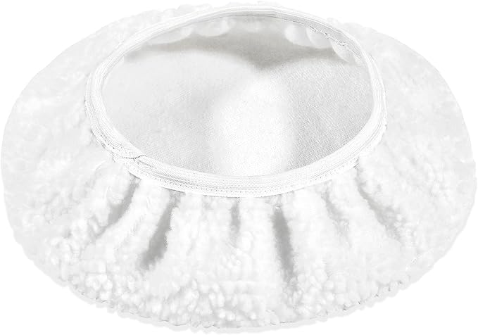 4Pcs Car Polisher Pad Bonnet, Car Waxer Cover Waxing Bonnet, Soft Microfiber Polishing Bonnet Buffing Pad for Orbital Buffer Polisher (9 to 10 Inches)