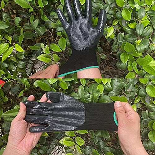 Evridwear Nitrile Coated Work Gloves for Men & Women