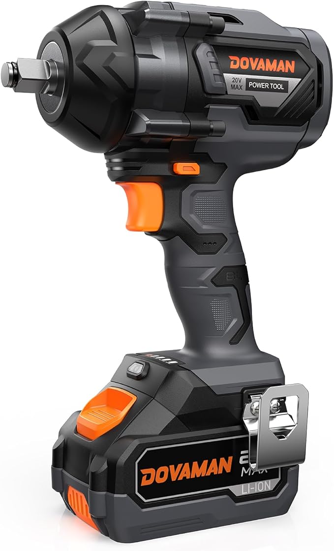 TITANCE X8 Advanced Cordless Impact Wrench, 20V Brushless 1/2'' Impact Gun, 1000 FT-LBS High Torque, 5-Mode Control, 4.0Ah Li-ion Battery Powered Wrench for Car Tires & Automotive Repair