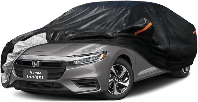 7 Layer Car Cover Custom Fit Honda Insight (2019-2025) Waterproof All Weather, Heavy Duty Outdoor Snow Sun Rain Uv Protection (Ships from US Warehouse, Delivery 3-8 Days)
