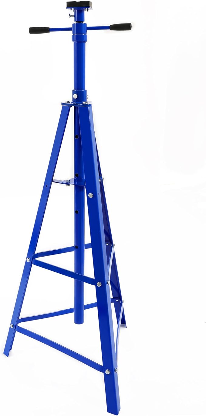 ALMULOO Adjustable Under Hoist Jack Stand for Repair Shops, Garages and DIY 2 Ton Reach Under Hoist Tripod Stand 4500 LBS Load Capacity High Lift Jack Stand 55-5/8" - 79-1/2" Powder Coated Steel