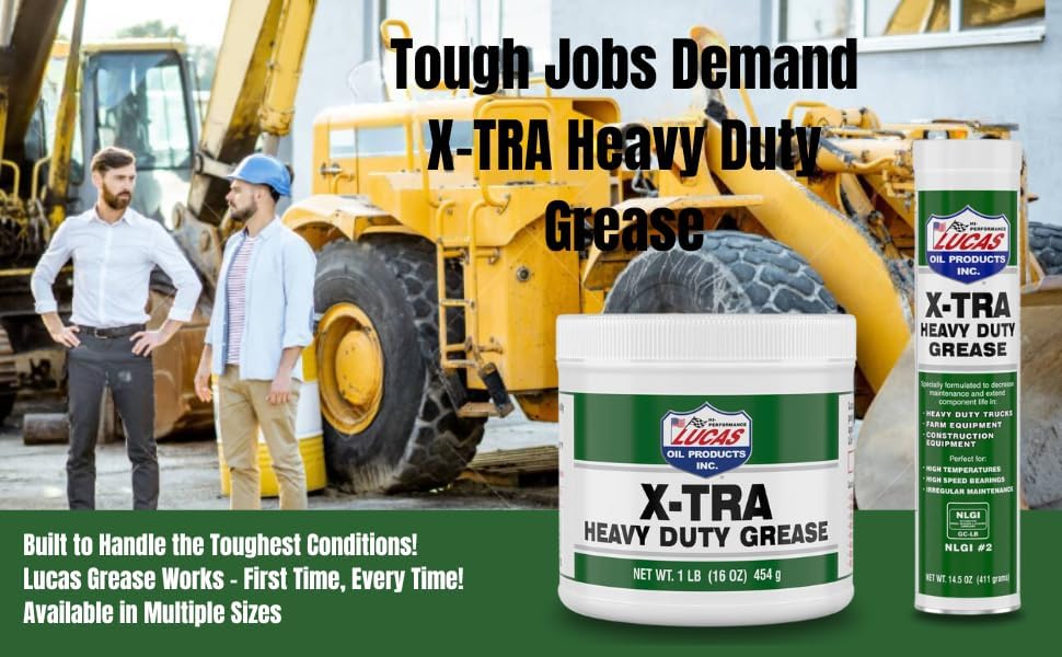 Extra Heavy Duty Grease 10330 – 14 oz Tube | Waterproof, Extreme Pressure, High Temp Polyurea Grease for Automotive, Industrial, Marine, Agricultural & Off-Road Applications | 2 Pack Special