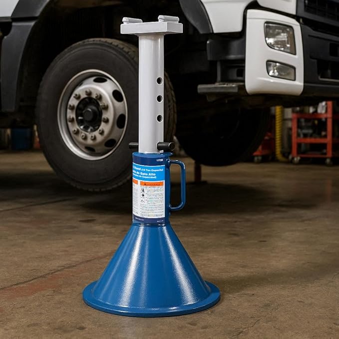 OTC 1779B 12-Ton Capacity High Profile Jack Stand - 33-3/4 to 44-1/4 Inch Range, Blue