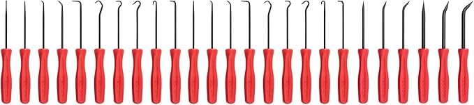 TEKTON Pick, Hook, and Mini Pry Bar Set (25-Piece) | LVR10005 | Made in USA