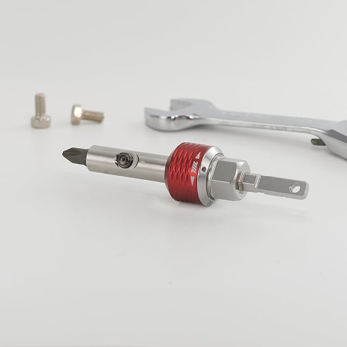 711L Inline Ratchet Driver FL - Compatible with Leatherman Multitools, Standard 1/4 inch Handles, 14mm Socket - for High Torque Heavy Duty Use