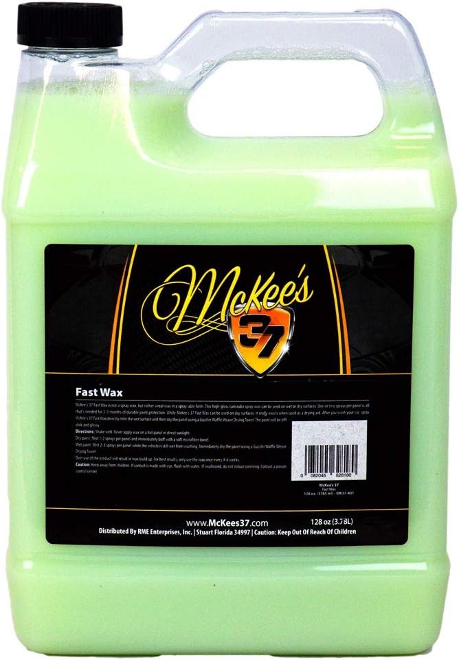 McKee's 37 MK37-431 Fast Wax (Spray Wax), 128 oz.