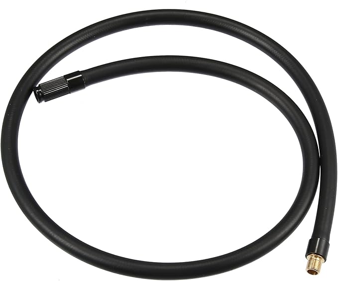 X AUTOHAUX 80cm Threaded Tire Inflator Extension Hose Chuck Adapter Air Pump Tube Tire Valve Connection Pipe for Car Truck Bike MTB Portable Compressor Copper Rubber