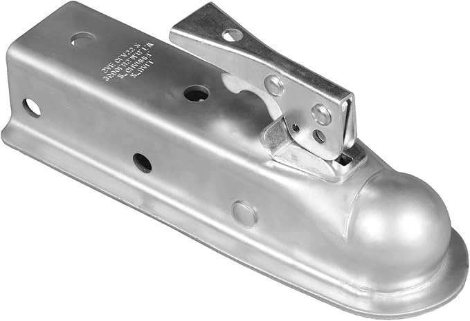Torin ATRHCL004B Straight Trailer Tongue Coupler for 2-Inch Channel and 2-Inch Hitch Ball, Durable Finish, 3,500 lbs Capacity
