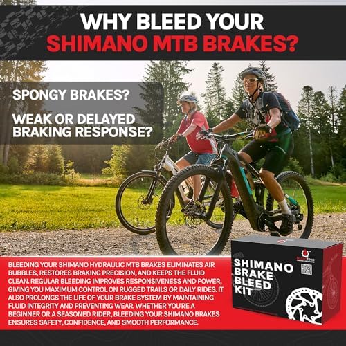 BleedZone Brake Bleeder Kit Compatible with Shimano Hydraulic Brakes, MTB