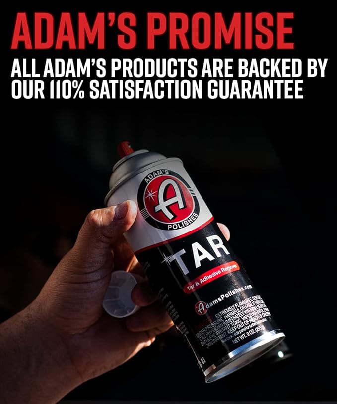 Adam's Polishes Tar 9oz - Heavy Duty, Concentrated Road Tar & Adhesive Remover | Remove Rubber Streaks, Badges, & Grime from Your Paint, Wheels, Rims, and Other Exterior Surfaces