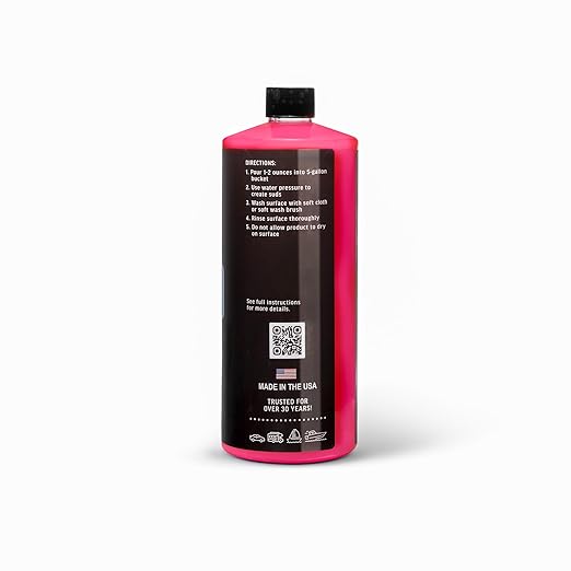 Poli Glow Poli Wash – 32 oz Concentrated Foaming Soap for Boats, RVs & All Vehicle Surfaces – pH Neutral, Biodegradable – Safe for Poli Glow, Ceramic Coatings, Fiberglass, Gel Coat, Aluminum & Paint