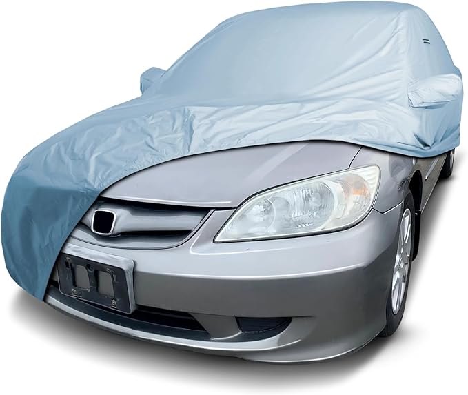 iCarCover Premium Car Cover for 1988-1991 Honda Civic Hatchback Heavy Duty Waterproof All-Weather Automobiles Custom Fit Indoor Outdoor UV Snow Protection Covers with Straps and Bag