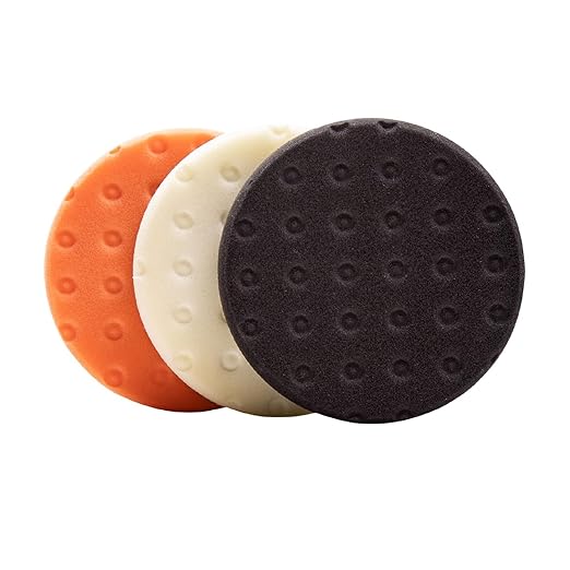 5.5" CCS Foam Pad Kit (Set of 3) – Light Cutting, Polishing and Finishing. Fits 5" Backing Plate.