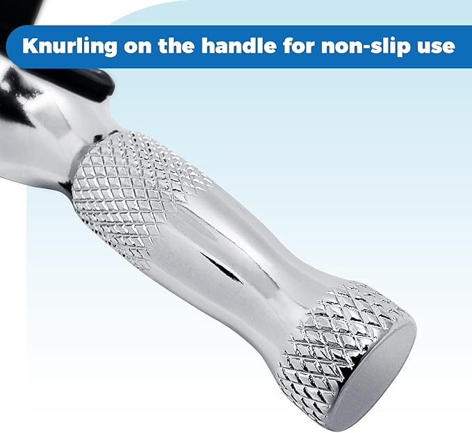 3-in-1 Stubby Ratchet Handle, 1/4 ", 3/8 ", 1/2" Drive Ratchet Wrench, 72-Tooth, Reversible Switch, Full-Polished Chrome Plating, Chromium Vanadium Steel