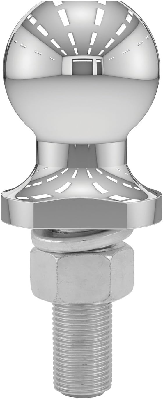 CURT 40063 Chrome Trailer Hitch Ball, 2,000 lbs, 1-7/8-Inch Diameter, 3/4 x 2-1/8-Inch Shank